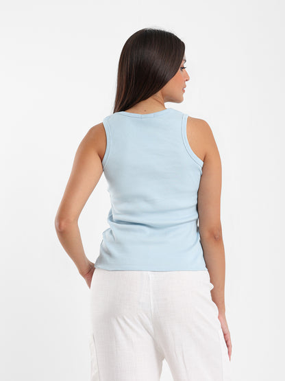 Sleeveless Solid Basic Top