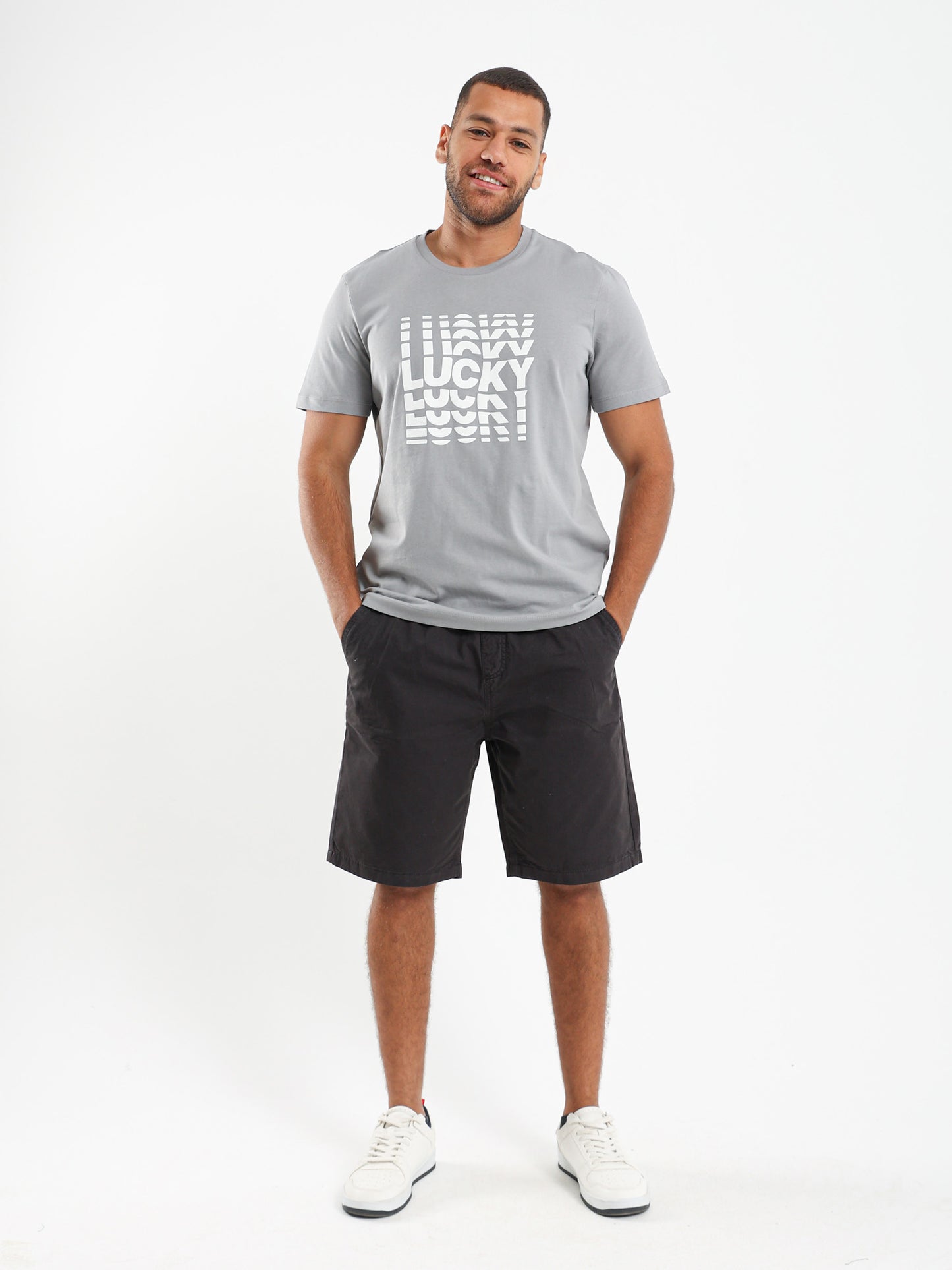 Lucky Front Print T-Shirt