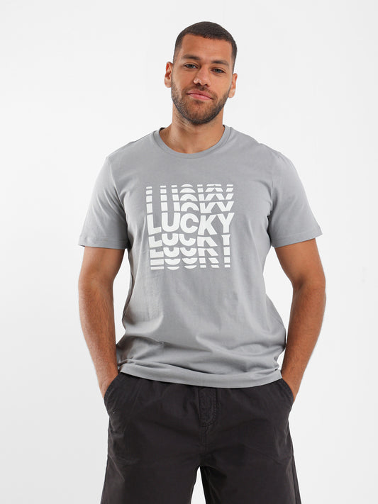 Lucky Front Print T-Shirt