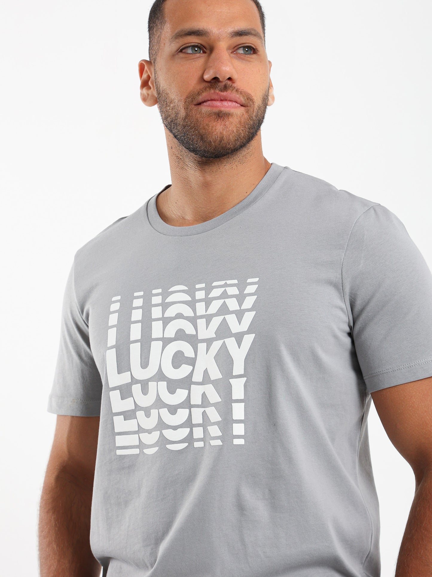 Lucky Front Print T-Shirt