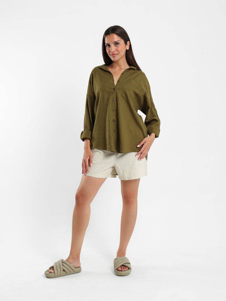 Oversized Linen Shirt