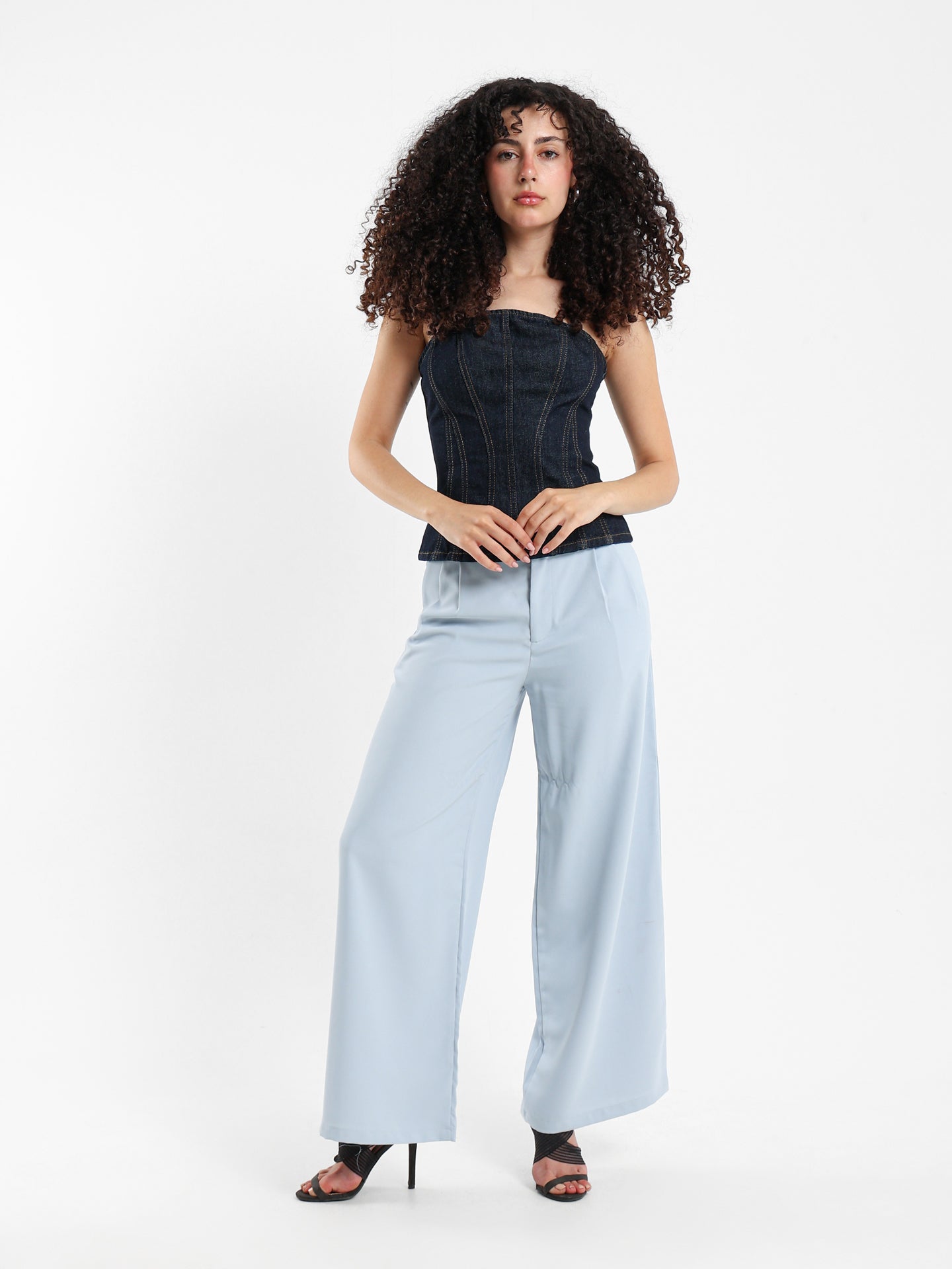 Bandeau Denim Top
