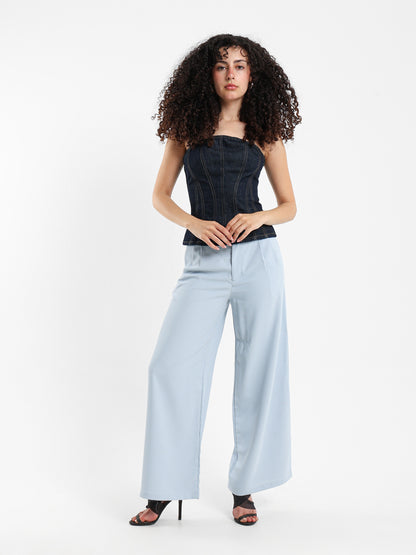 Bandeau Denim Top