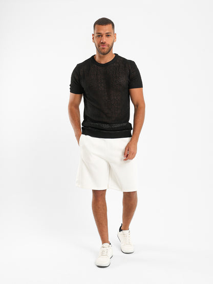 Solid Knitted Shorts