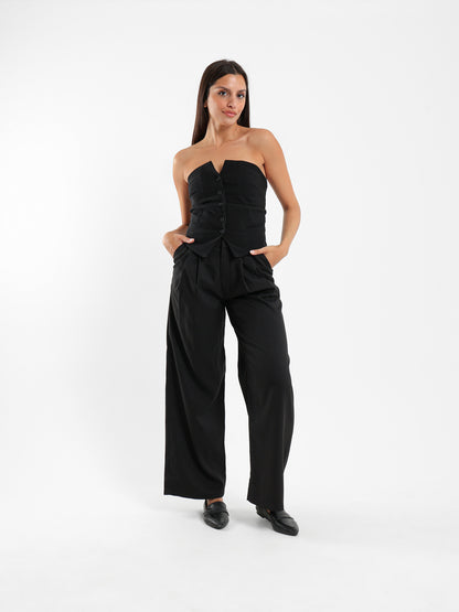 Strapless Buttoned Waistcoat - Outlet