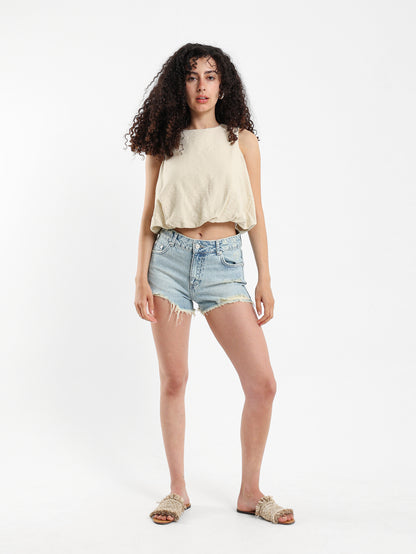 Balloon Fit Sleeveless Top