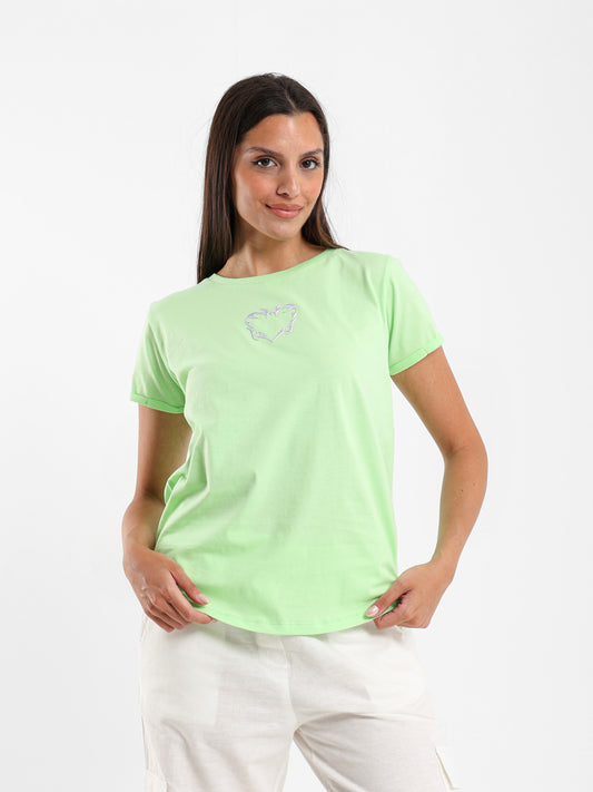 Rubber Heart Graphic T-Shirt