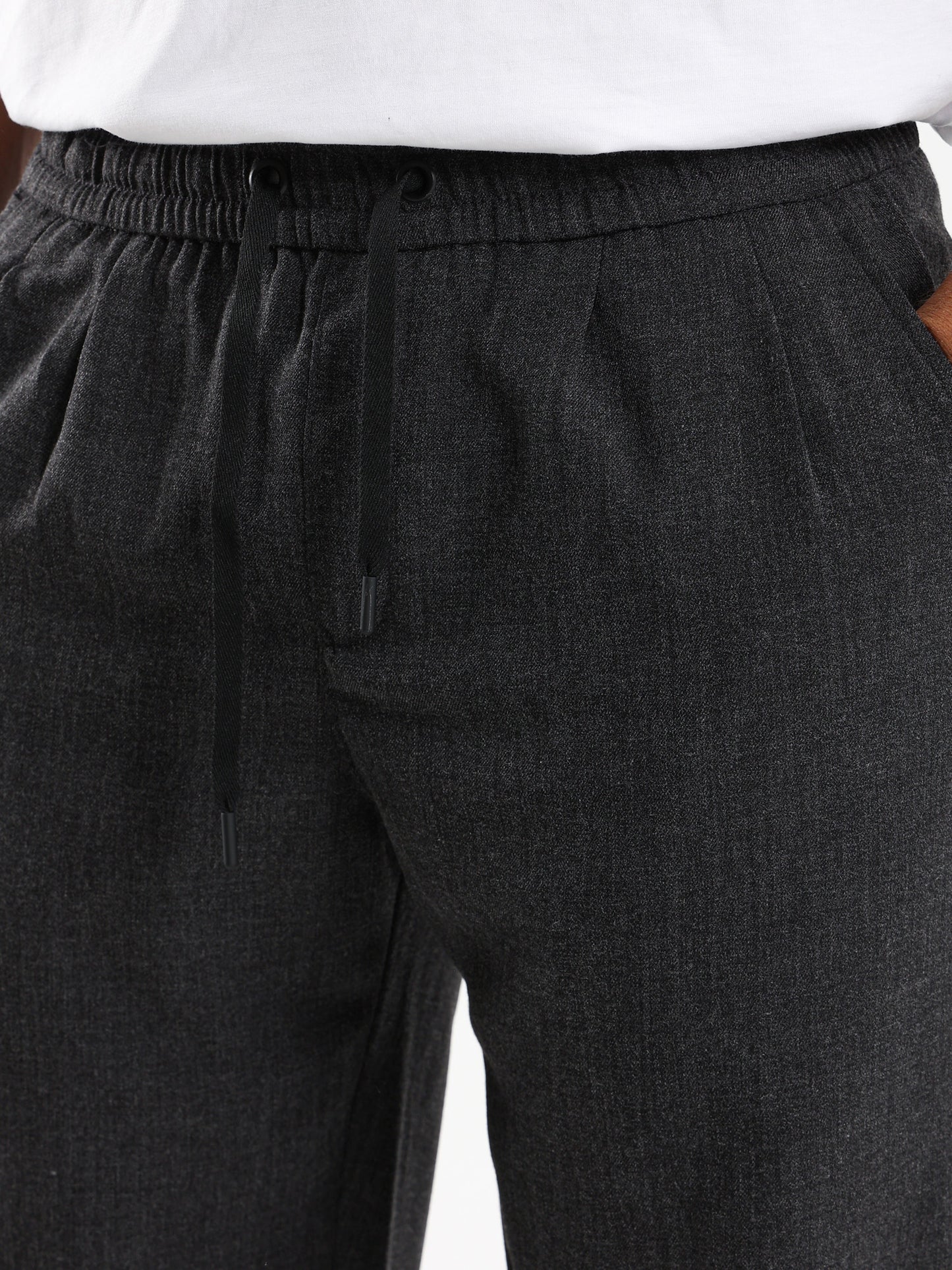 Front Pleats Wool City Pants - Outlet