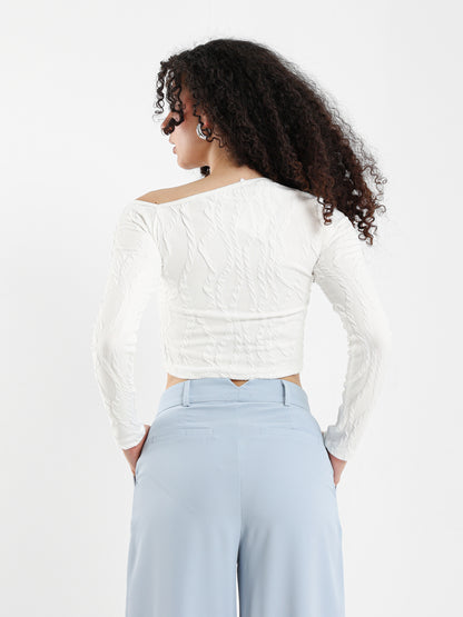 Tops & Tees Asymmetric Shoulder Ls Top