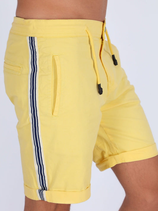 OR Pants & Shorts Yellow-V13 / 30 Gabardine Shorts with Side Stripes