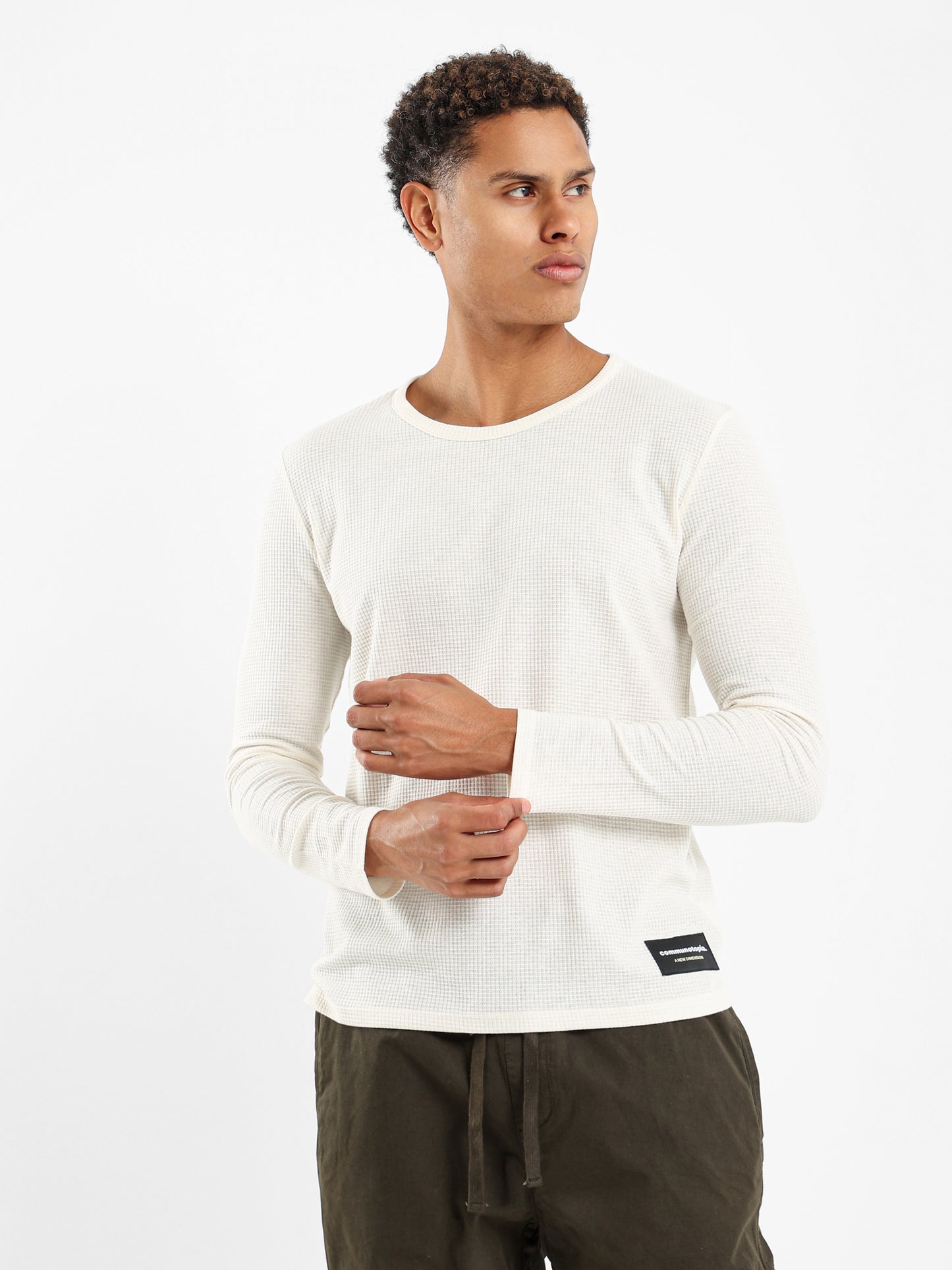 Waffle Textured T-Shirt - Outlet