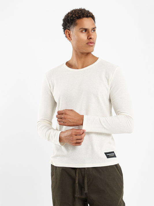 Waffle Textured T-Shirt - Outlet