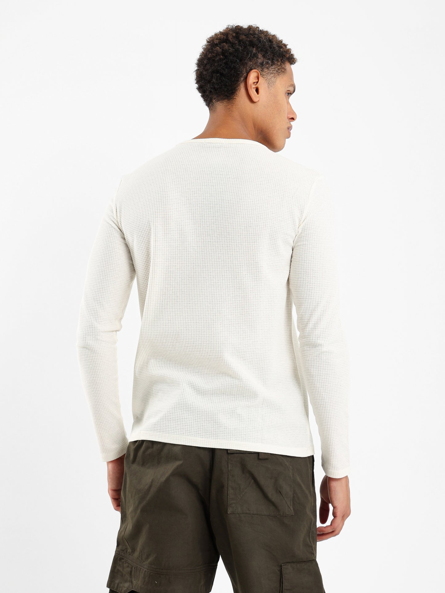 Waffle Textured T-Shirt - Outlet
