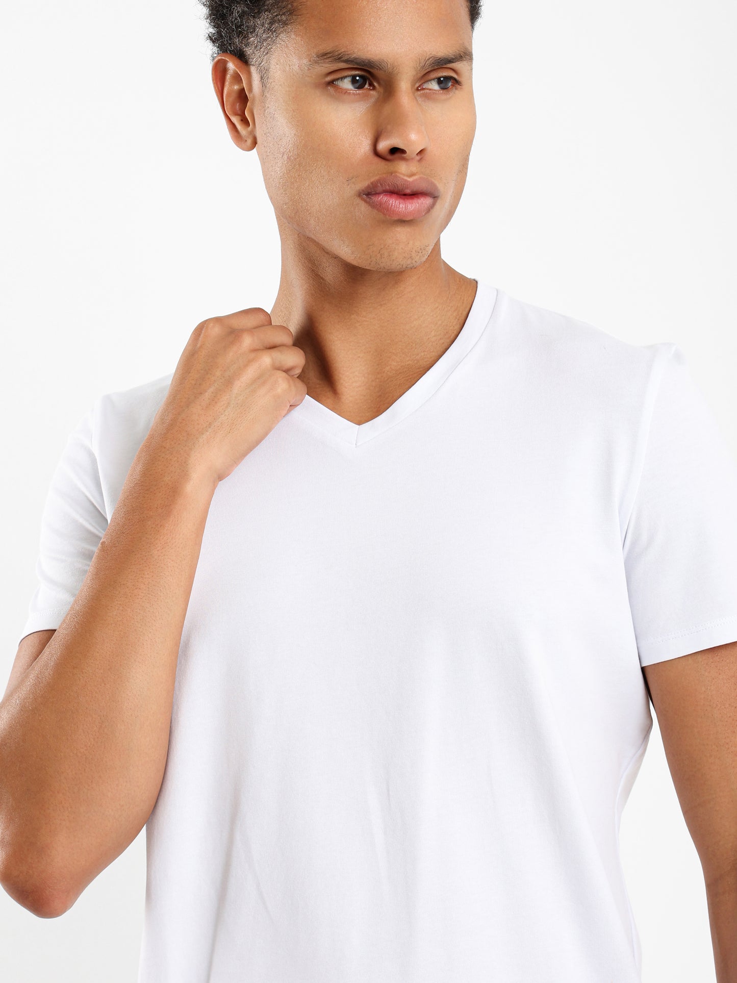V Neck Half Sleeves Tee - Outlet