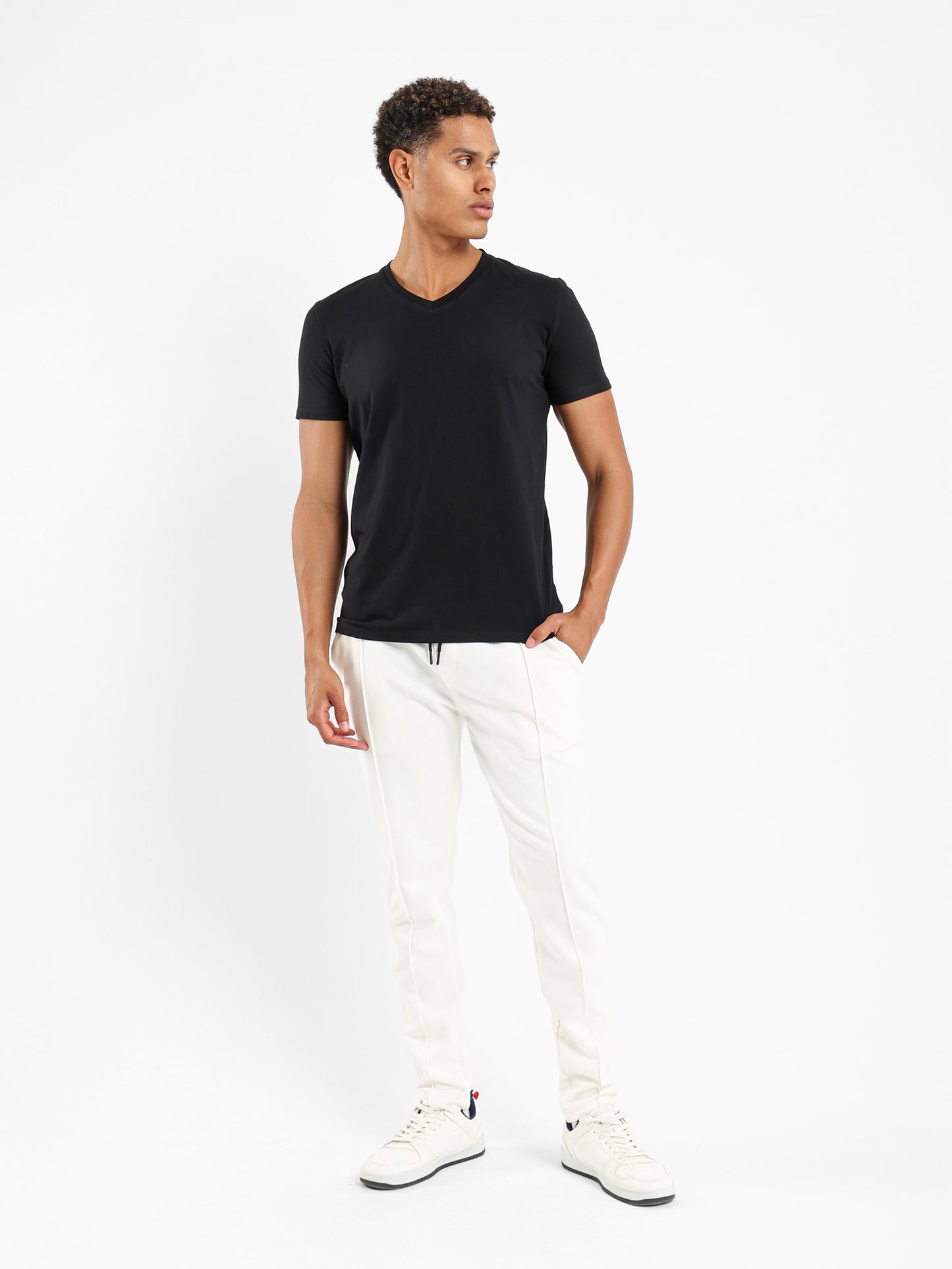 V Neck Half Sleeves Tee - Outlet