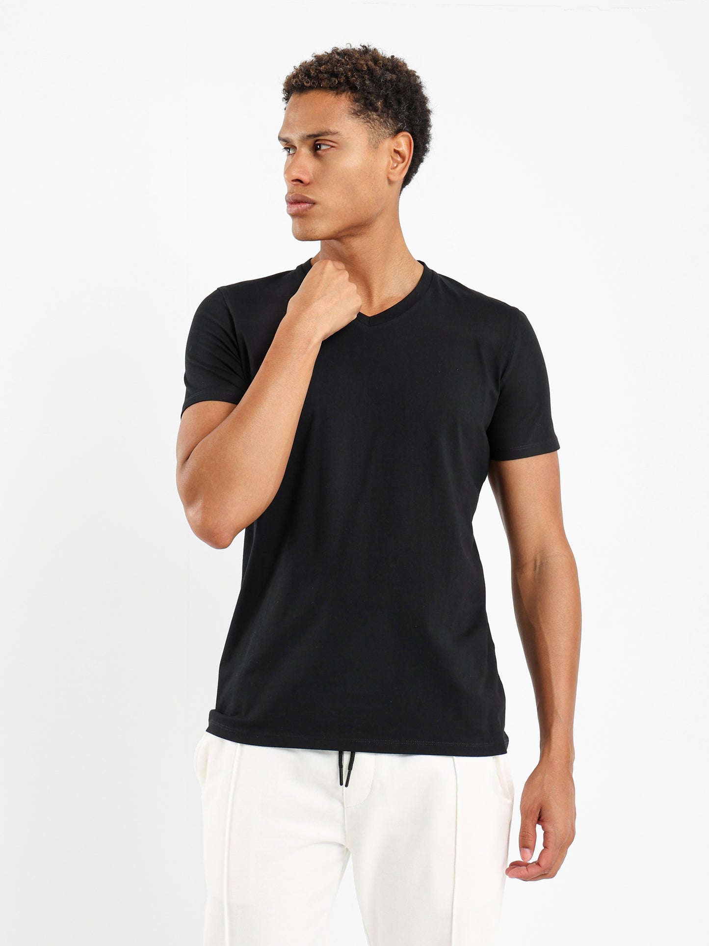 V Neck Half Sleeves Tee - Outlet