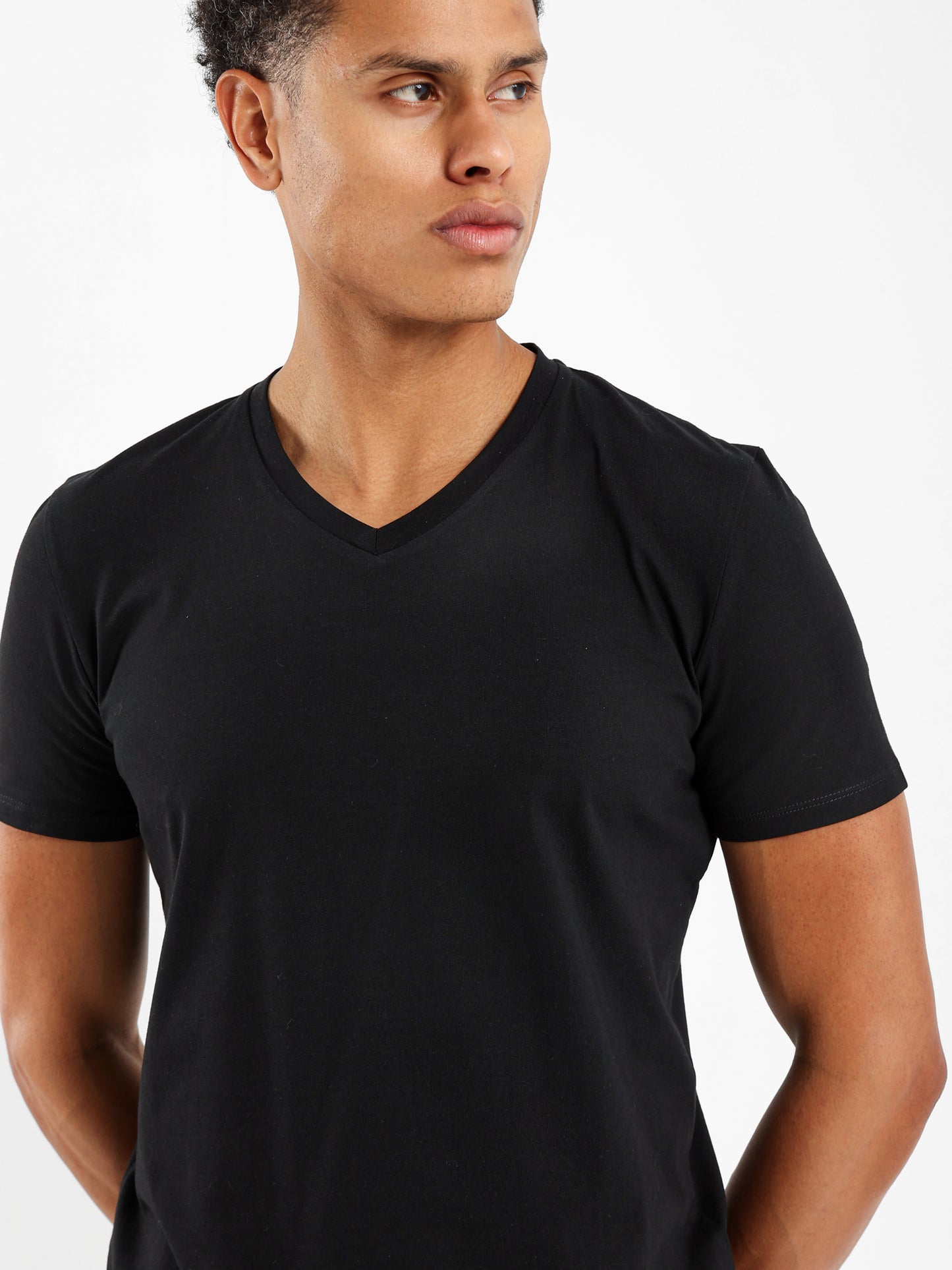 V Neck Half Sleeves Tee - Outlet