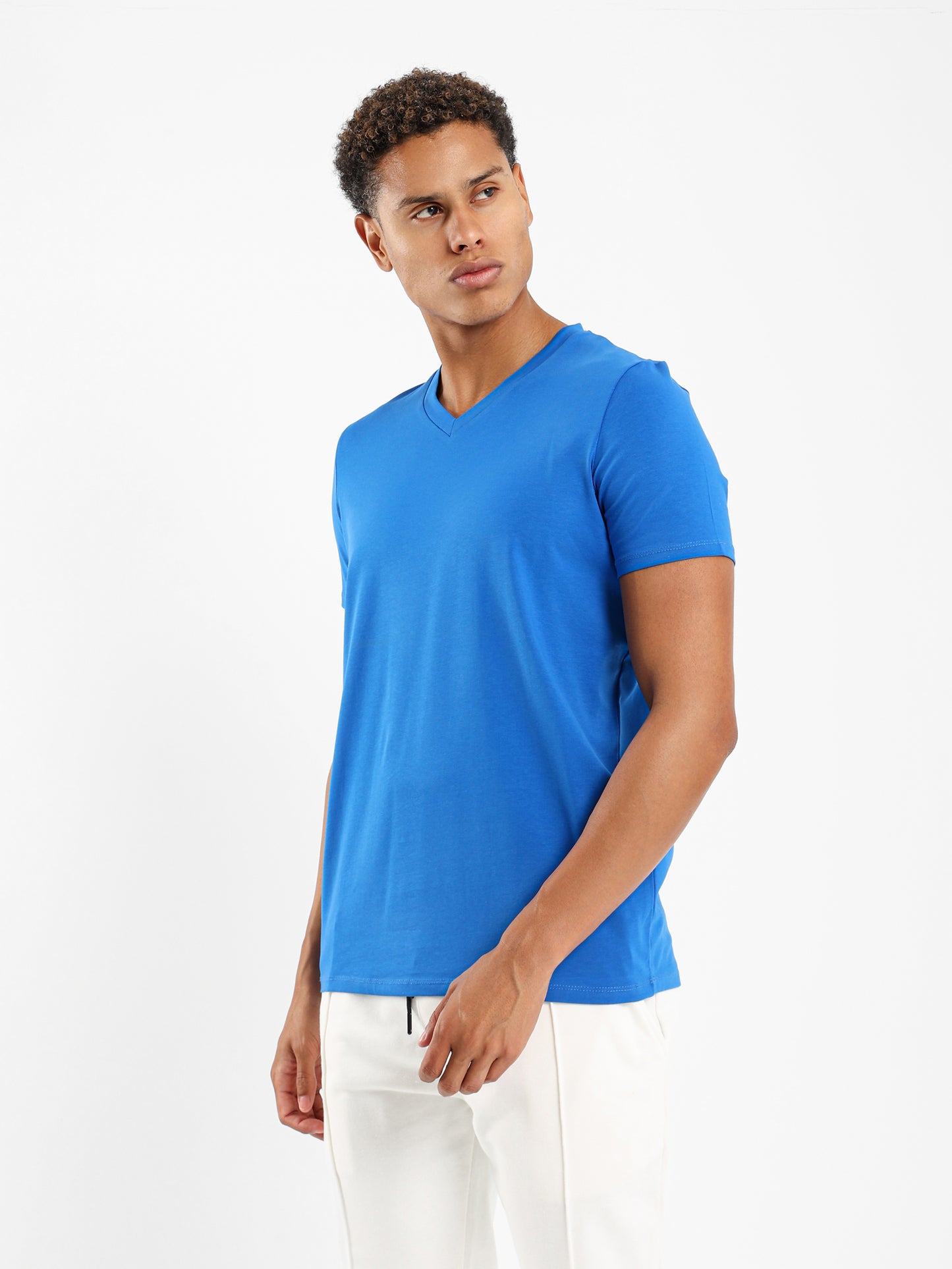 V Neck Half Sleeves Tee - Outlet