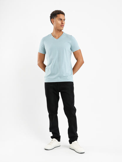 V Neck Half Sleeves Tee - Outlet