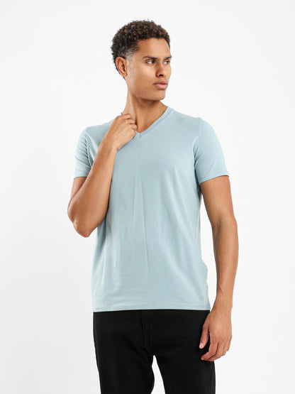 V Neck Half Sleeves Tee - Outlet