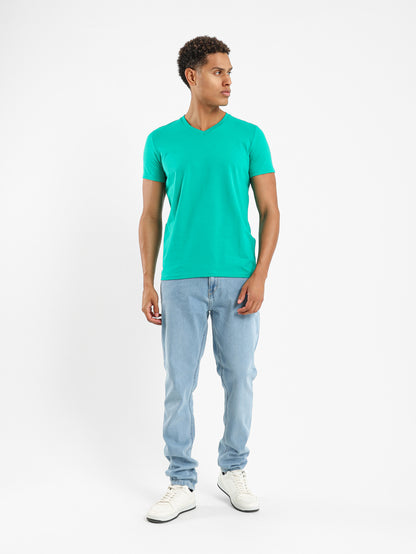 V Neck Half Sleeves Tee - Outlet