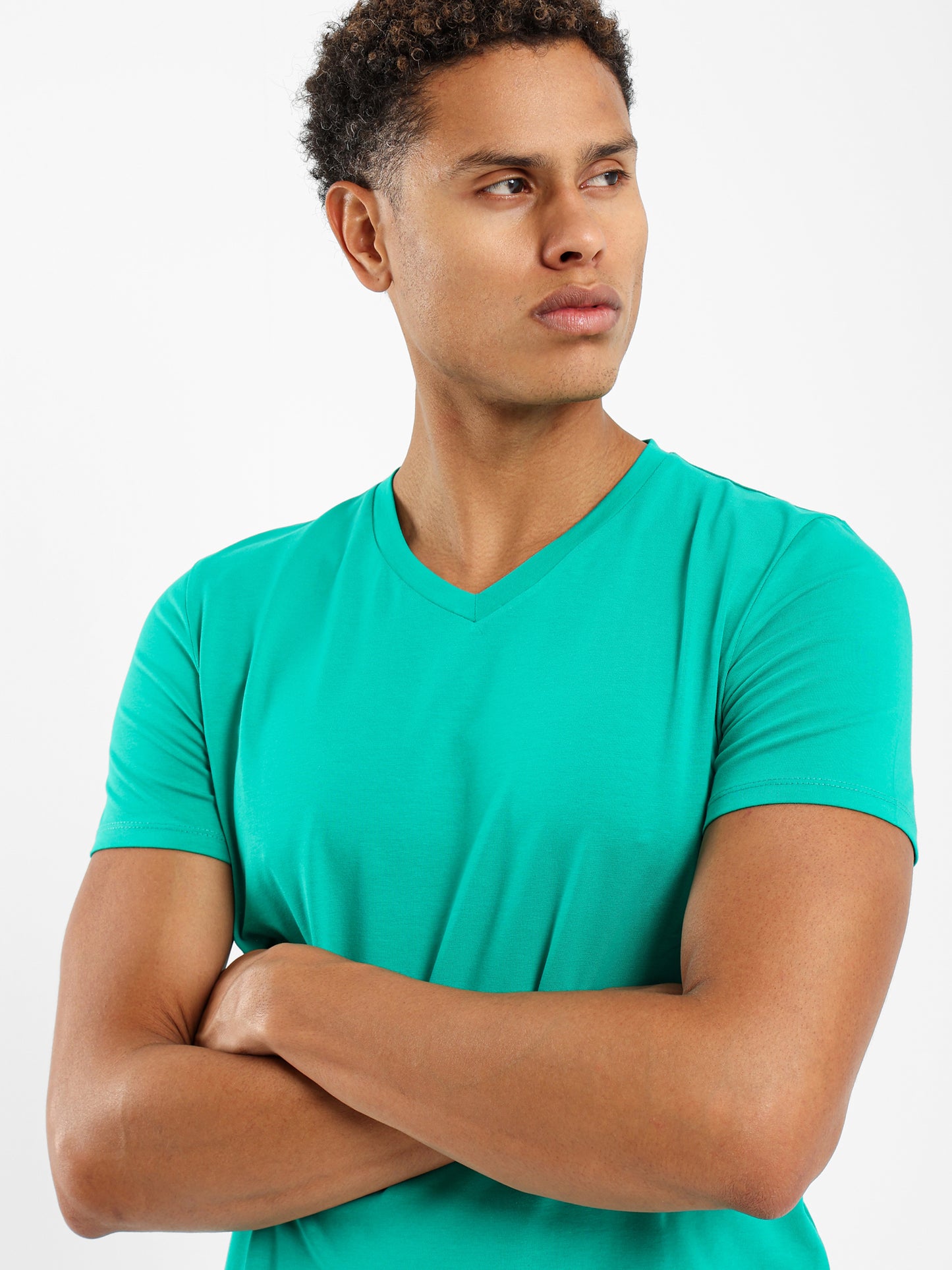 V Neck Half Sleeves Tee - Outlet