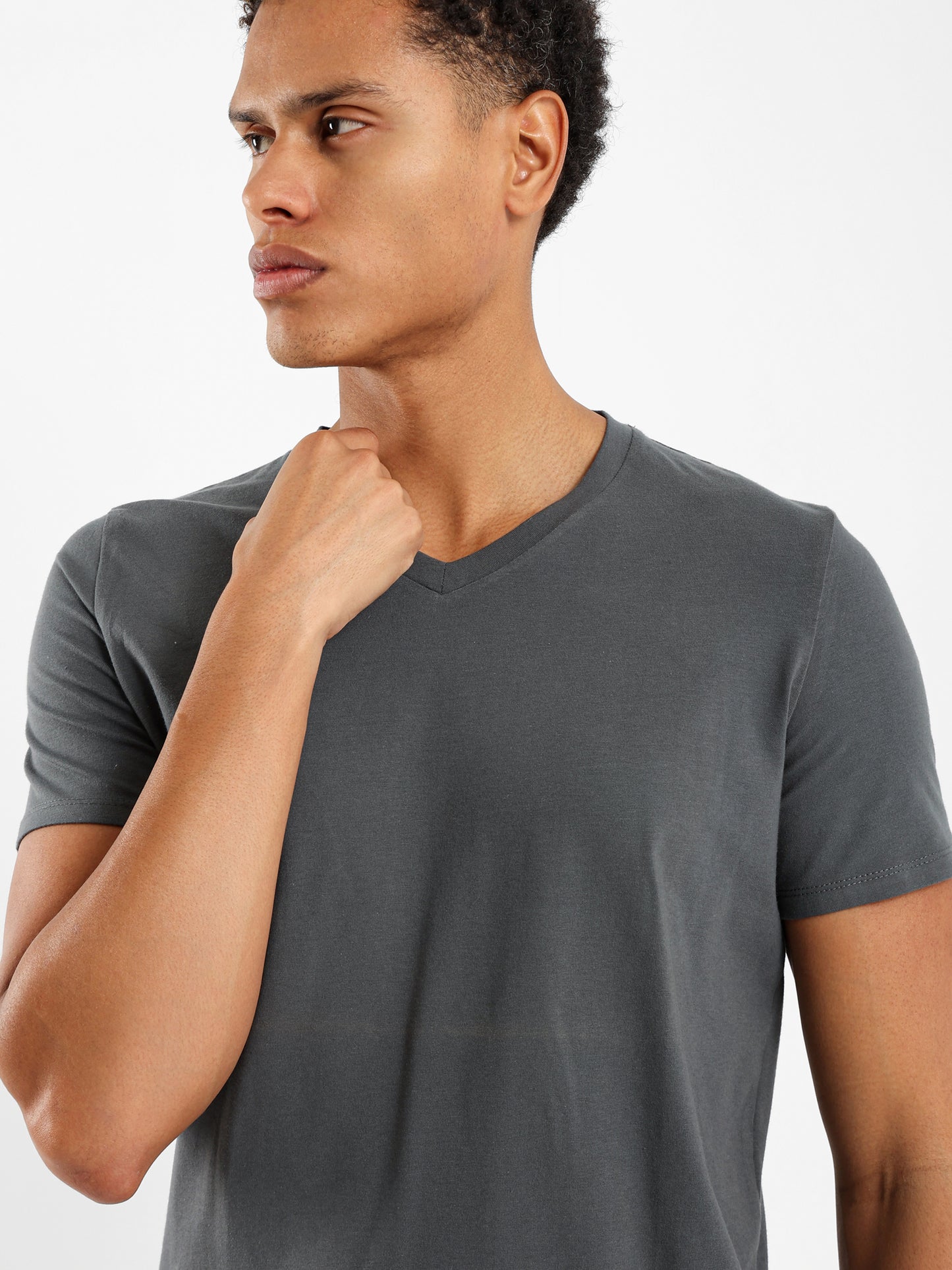 V Neck Half Sleeves Tee - Outlet