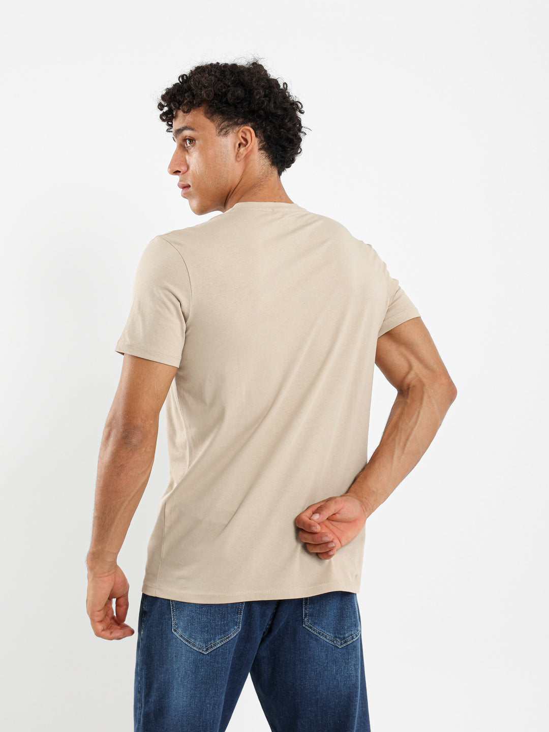 T-Shirt Regular Finished V-Neck - Outlet