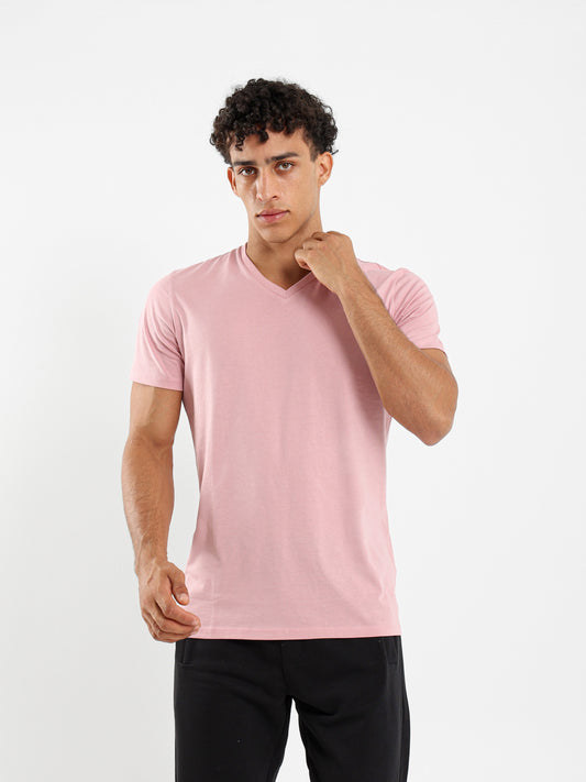 T-Shirt Regular Finished V-Neck - Outlet