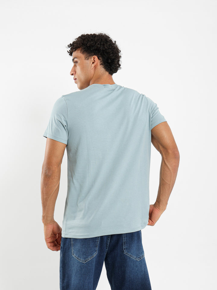 T-Shirt Regular Finished V-Neck - Outlet