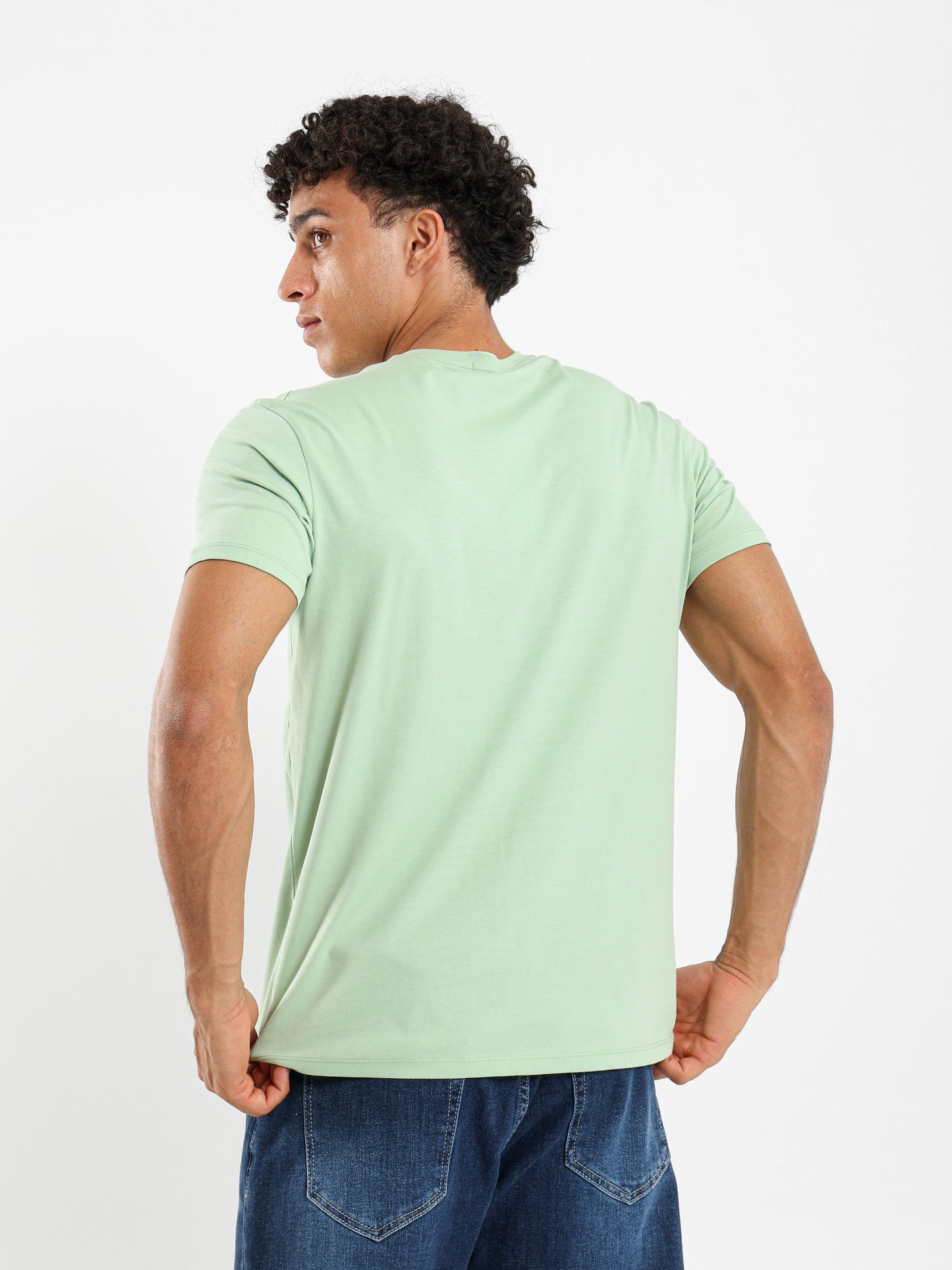 T-Shirt Regular Finished V-Neck - Outlet