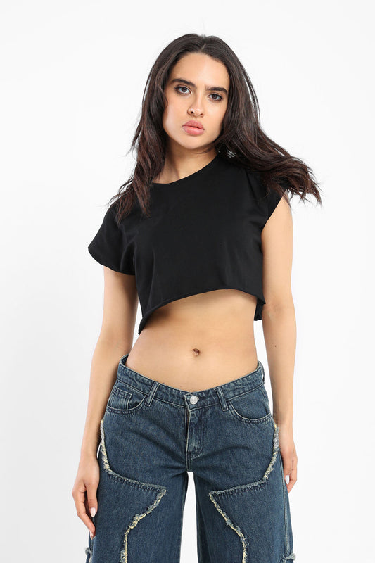 Cropped Top - Cap Sleeves - Outlet