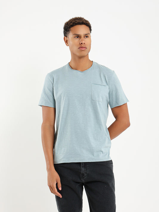 Unfinished Hem T-Shirt - Outlet