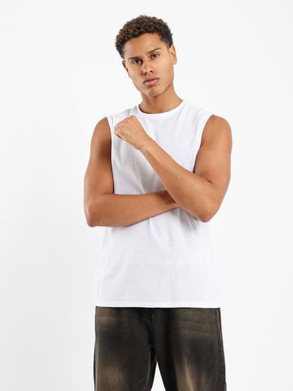Waffle Textured Basic Shirt - Outlet