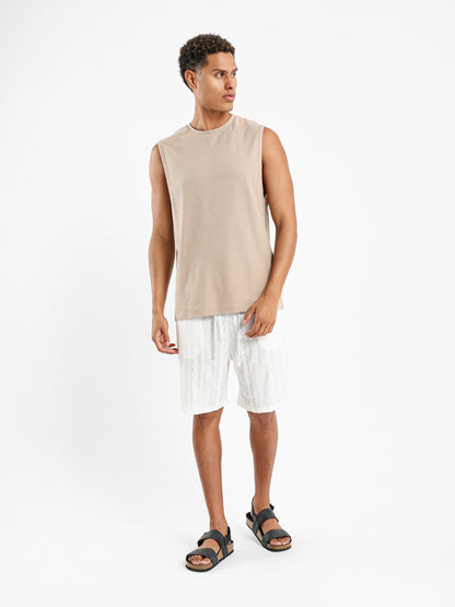 Waffle Textured Basic Shirt - Outlet