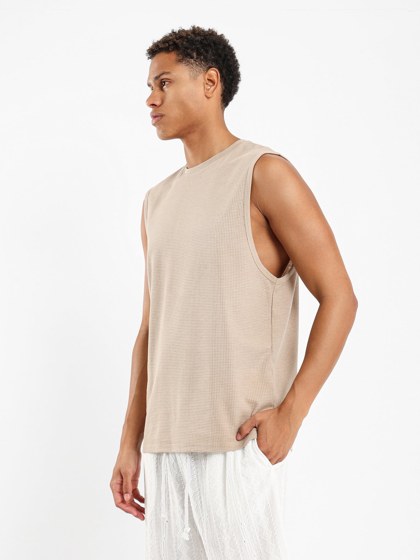 Waffle Textured Basic Shirt - Outlet