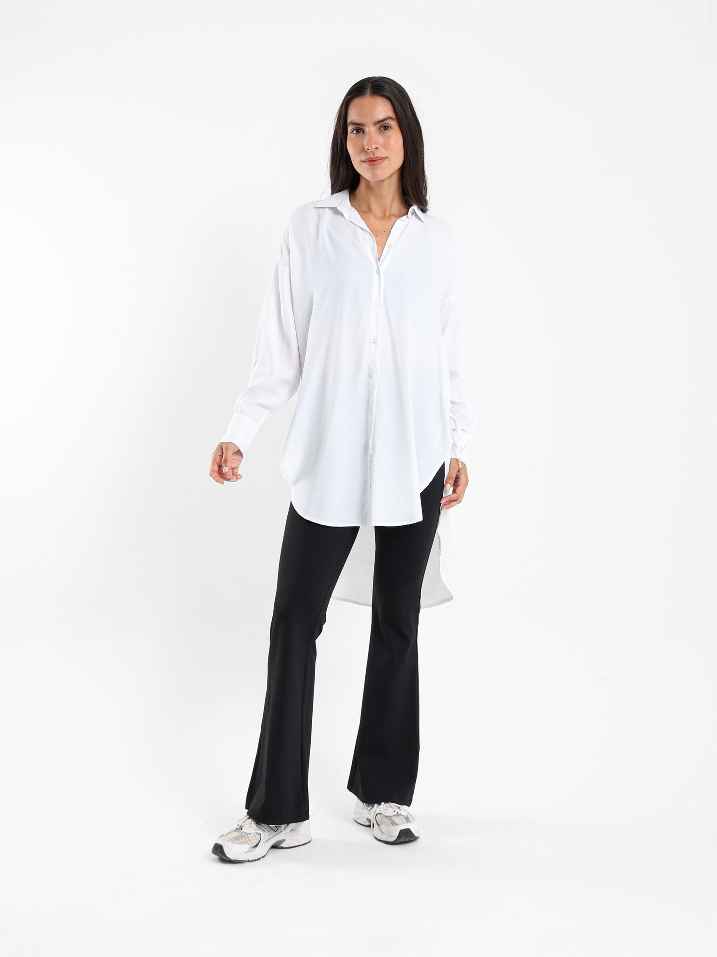 Oversized Shirt with Side Tie