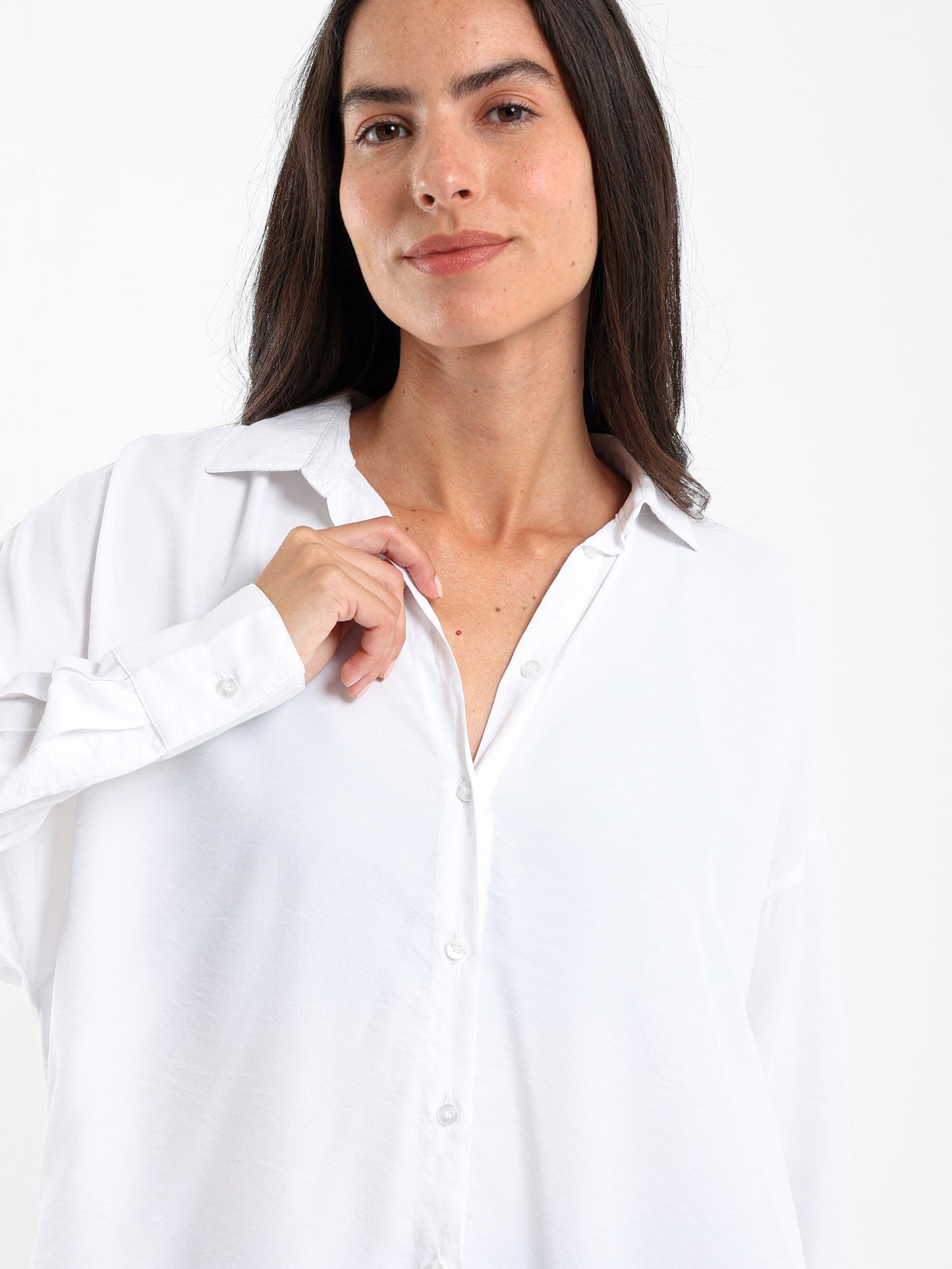 Oversized Shirt with Side Tie