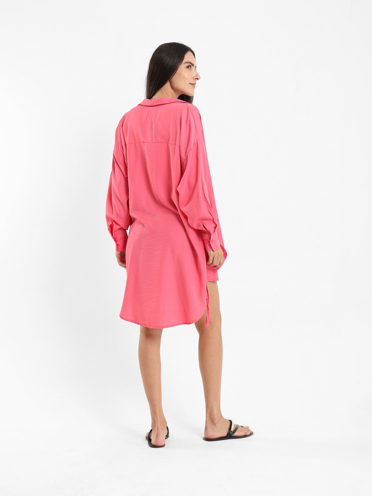 Oversized Shirt with Side Tie