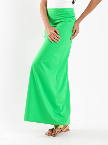 Maxi Skirt with Slit Back - Outlet