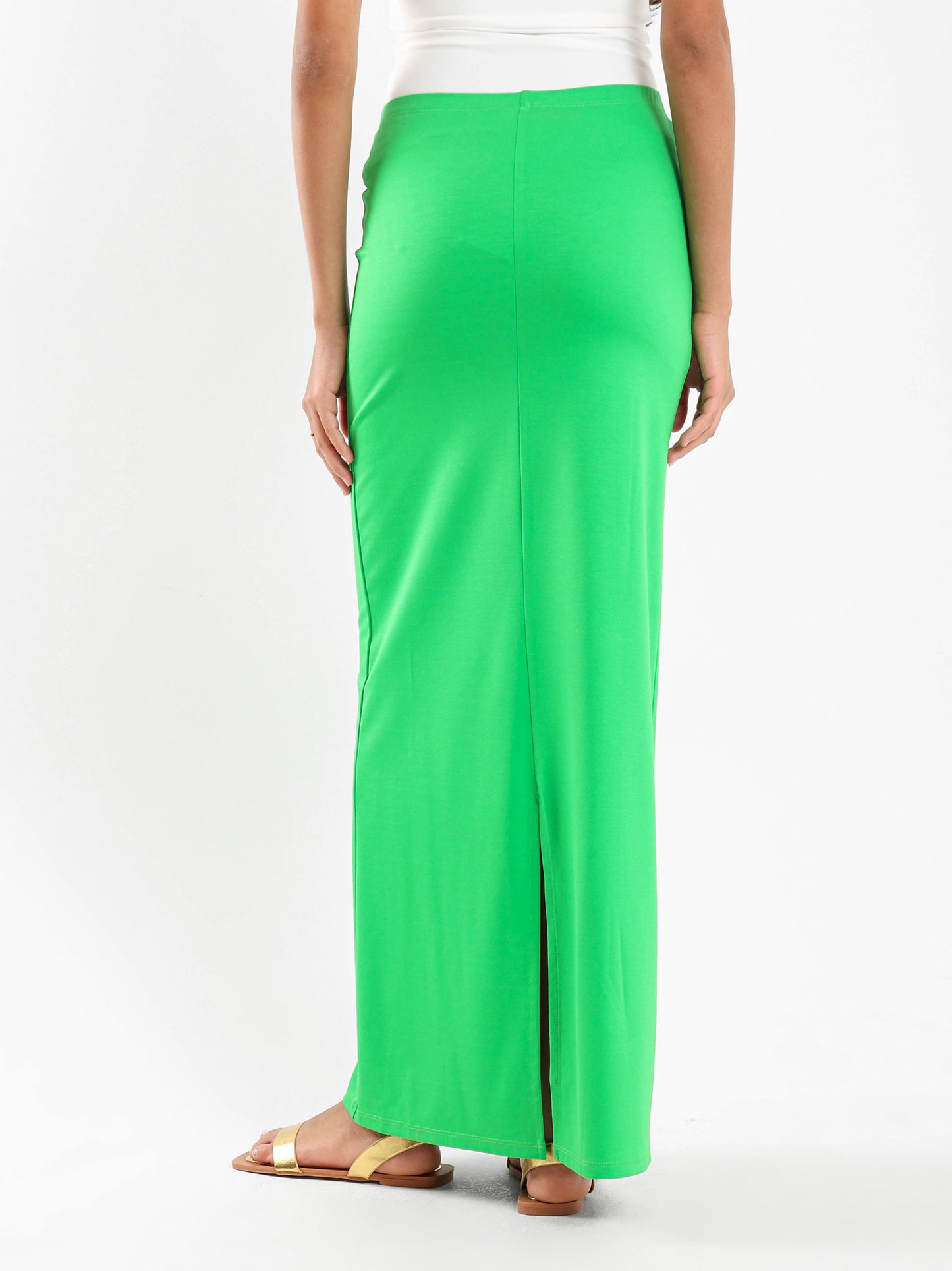Maxi Skirt with Slit Back - Outlet