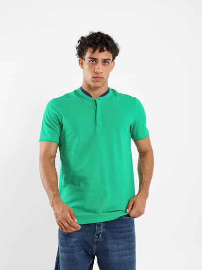Baseball Collar Polo Shirt - Outlet