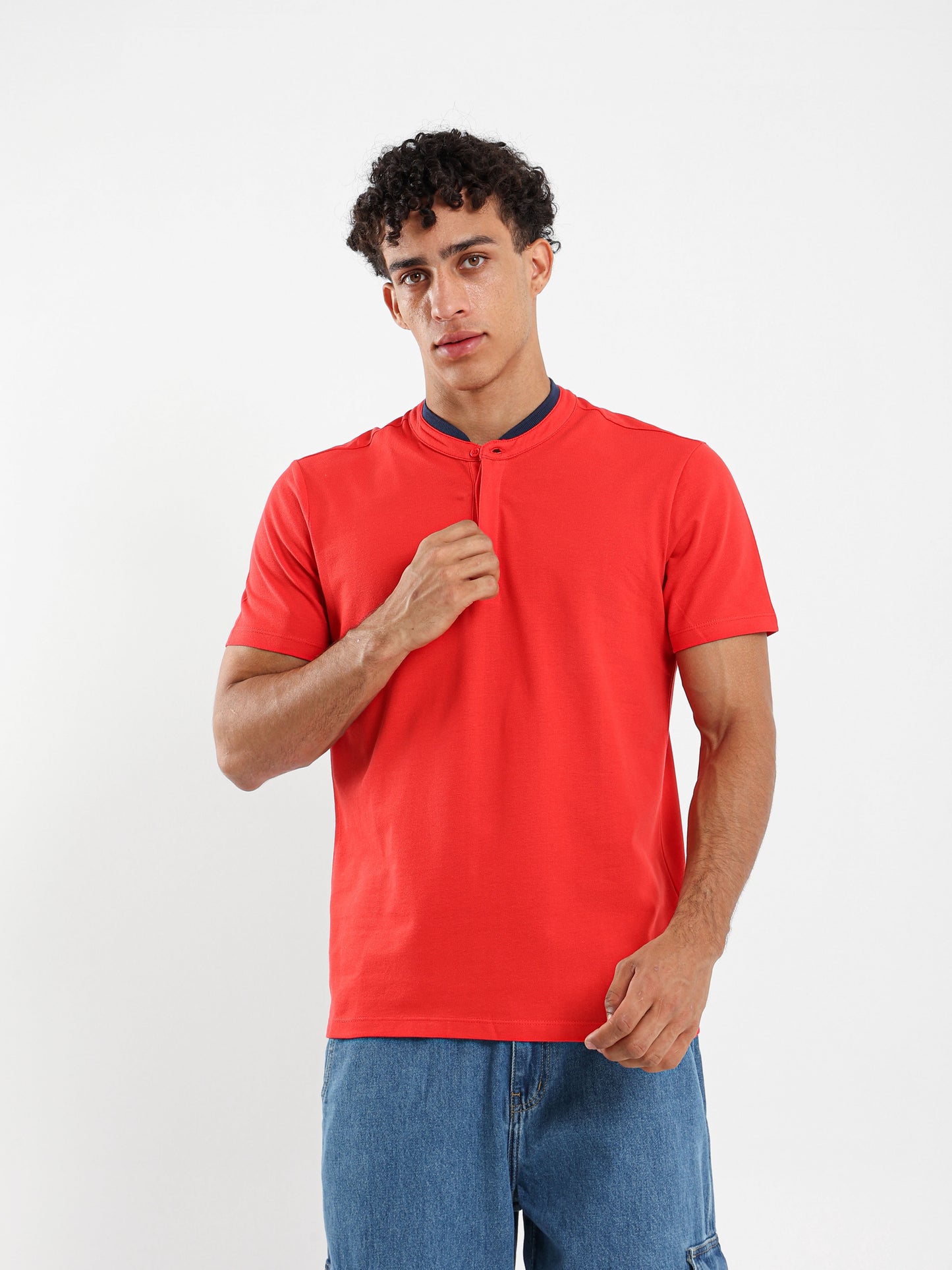Baseball Collar Polo Shirt - Outlet