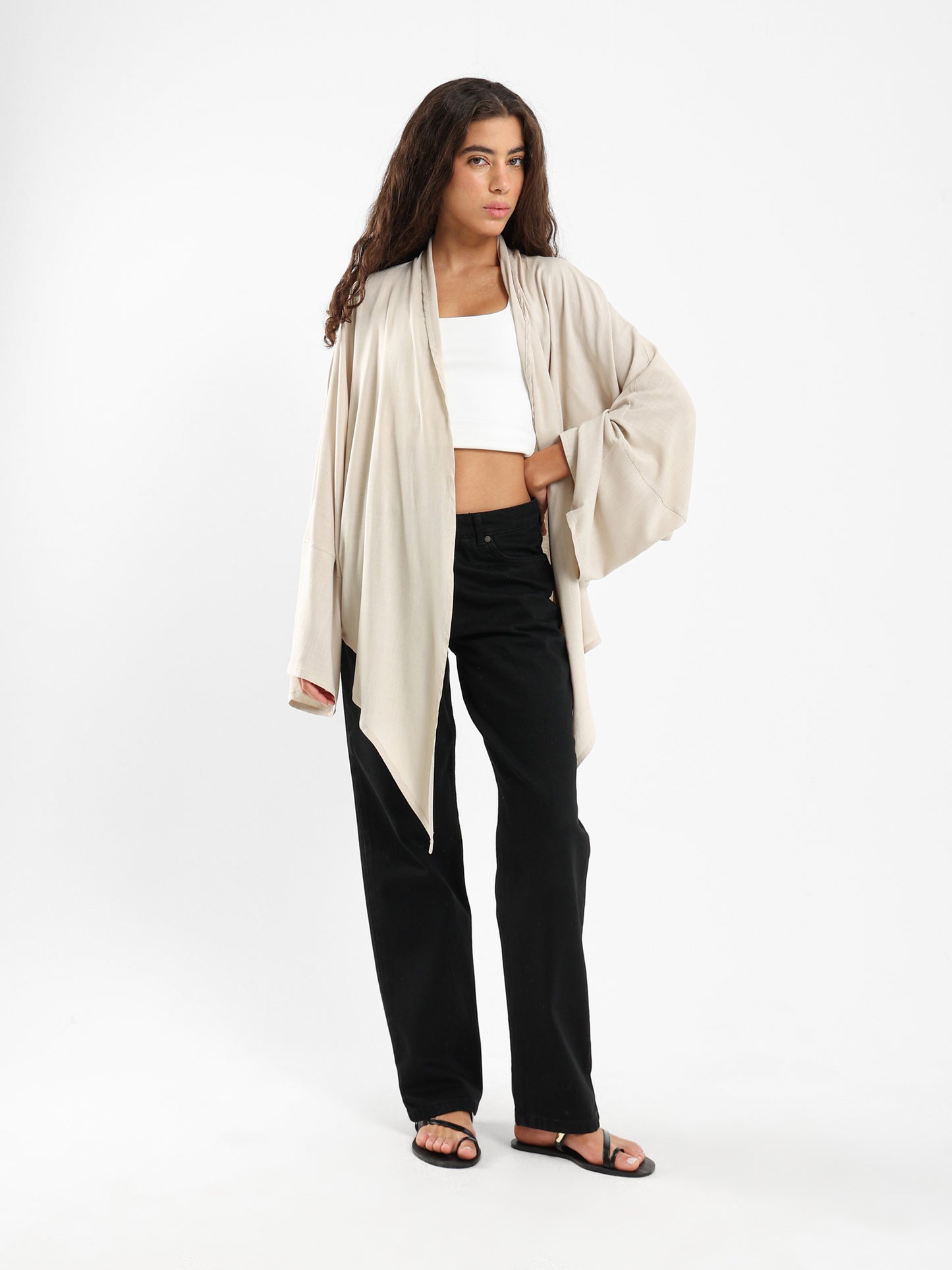 Short Kimono with Front Tie