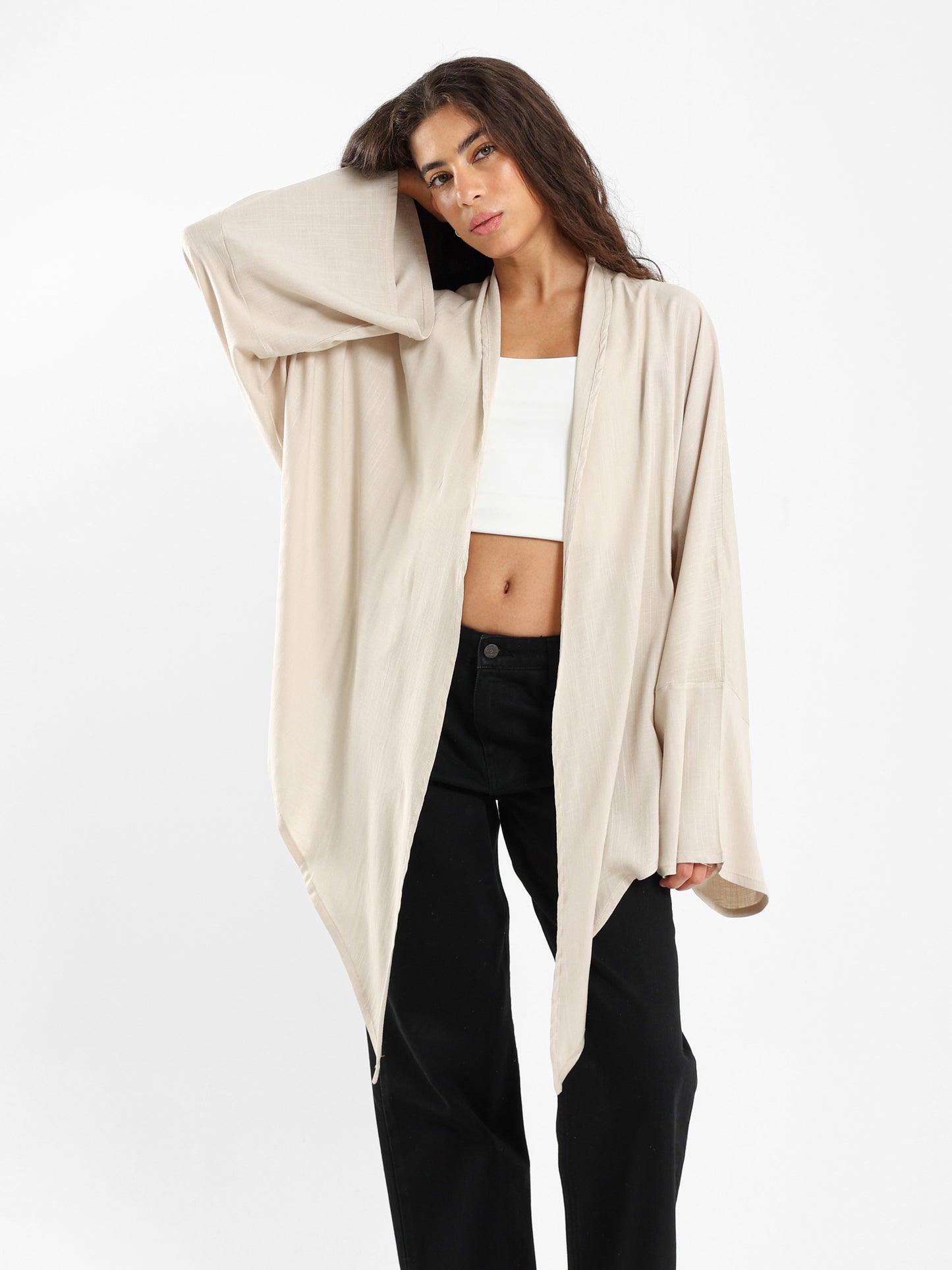 Short Kimono with Front Tie