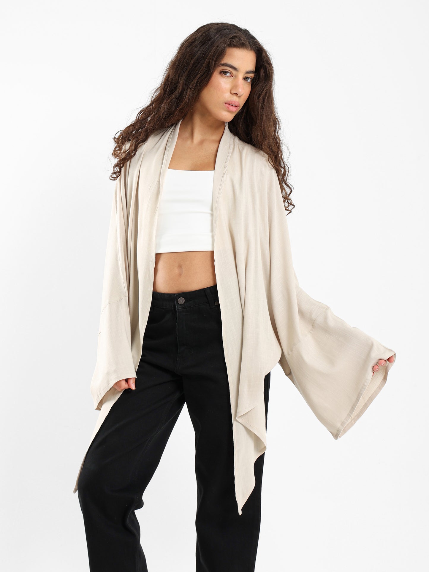 Short Kimono with Front Tie