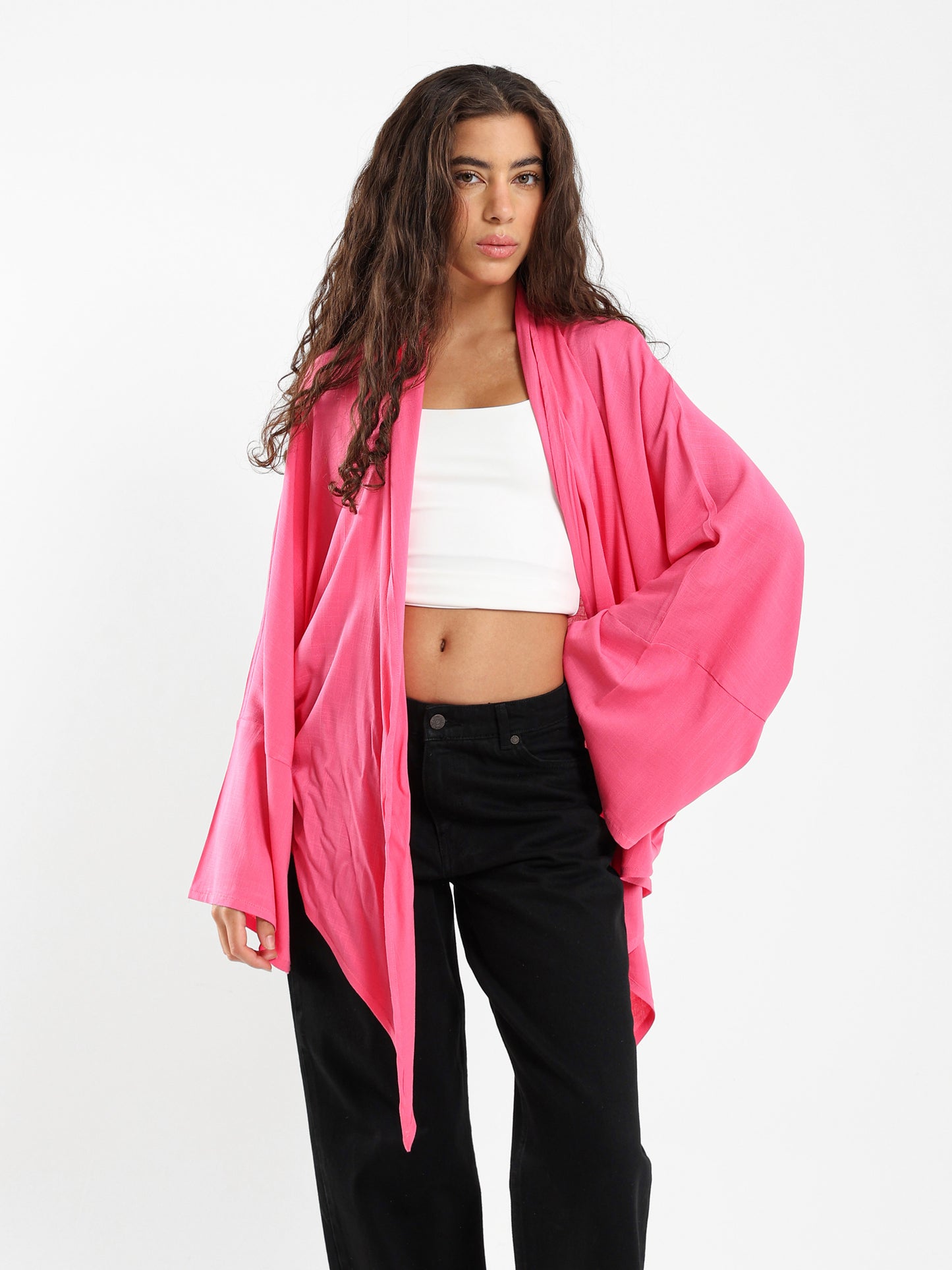 Short Kimono with Front Tie
