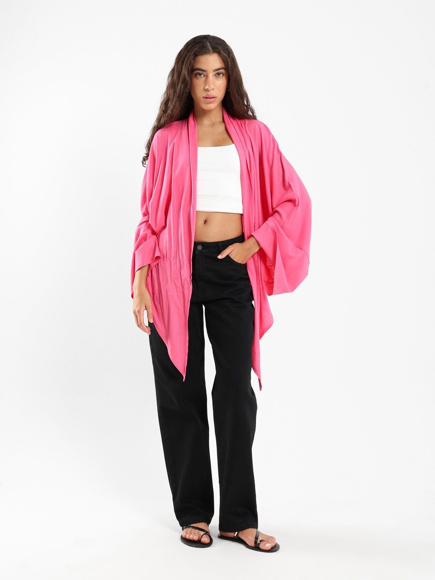 Short Kimono with Front Tie