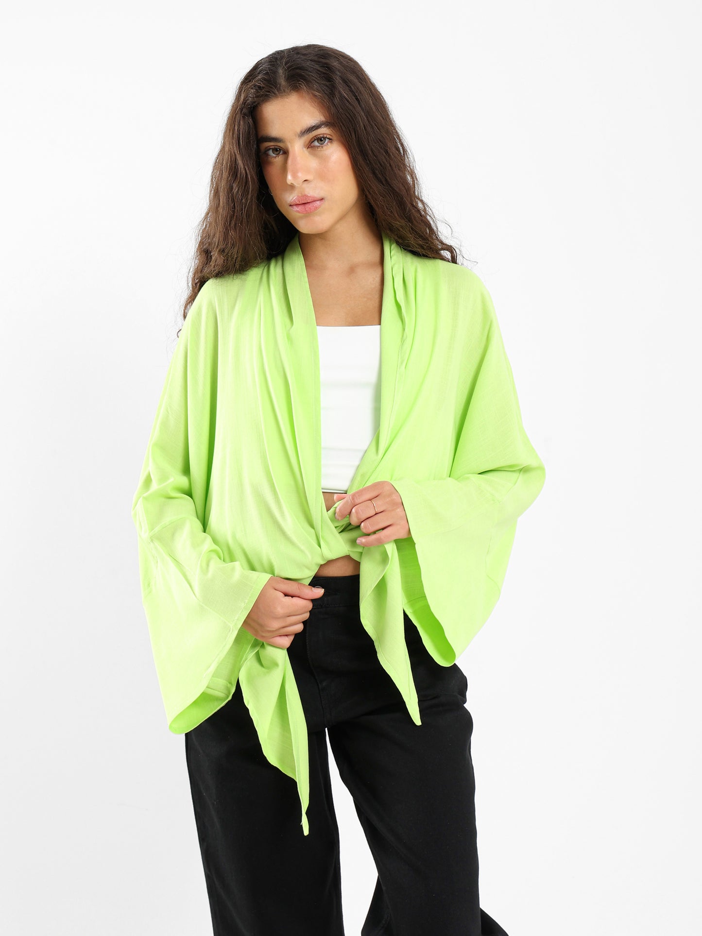 Short Kimono with Front Tie