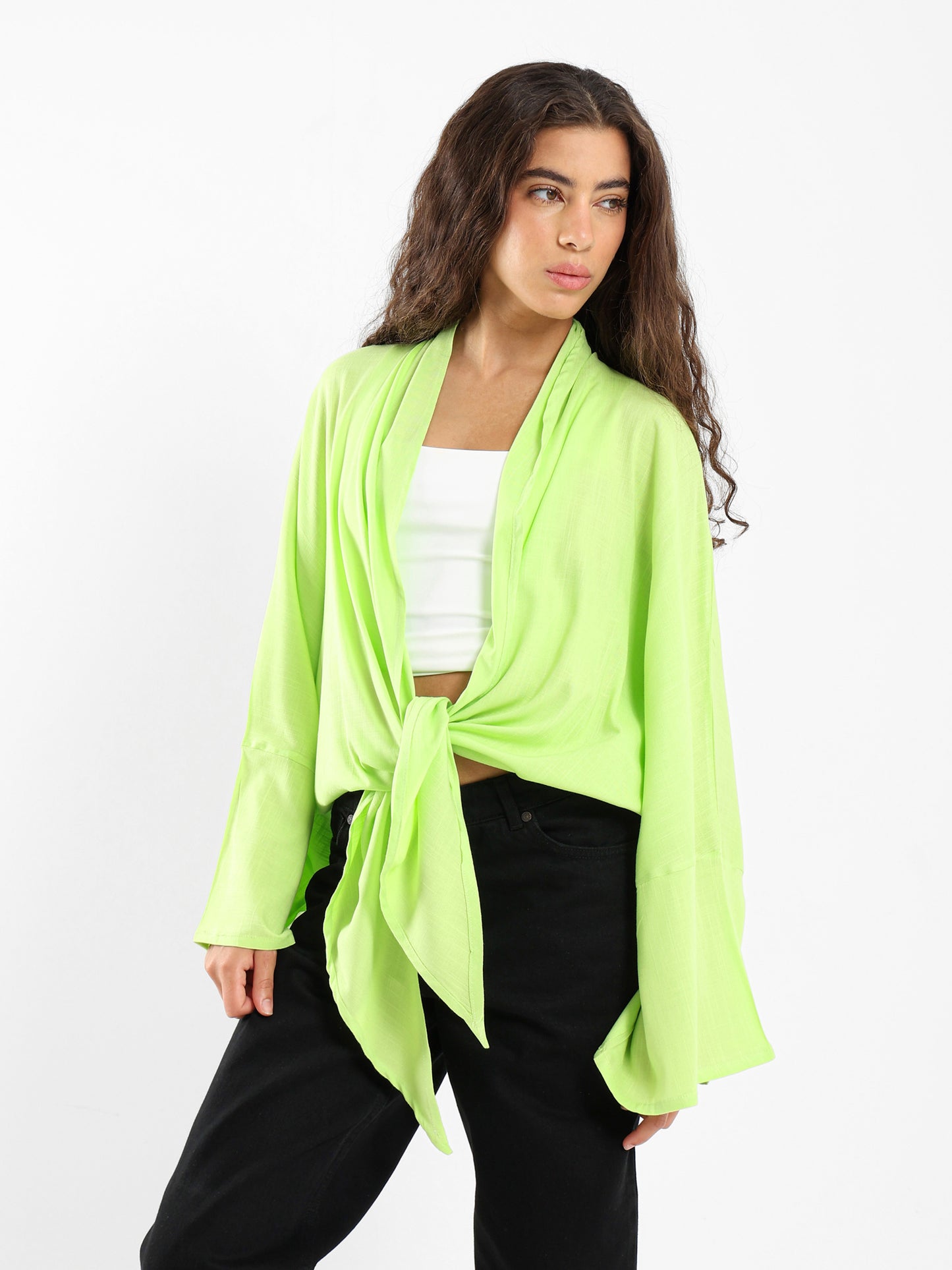 Short Kimono with Front Tie
